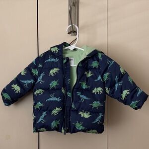 Old Navy Dinosaur Print Puffer Jacket